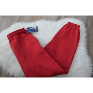 NWT Vintage 90s DISCUS ATHLETIC Men's XL 50/50 Red Gym Sweatpants